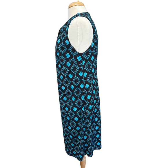 Magnolia Grace Sleveless Dress Size 1X Black Blue - Picture 2 of 7